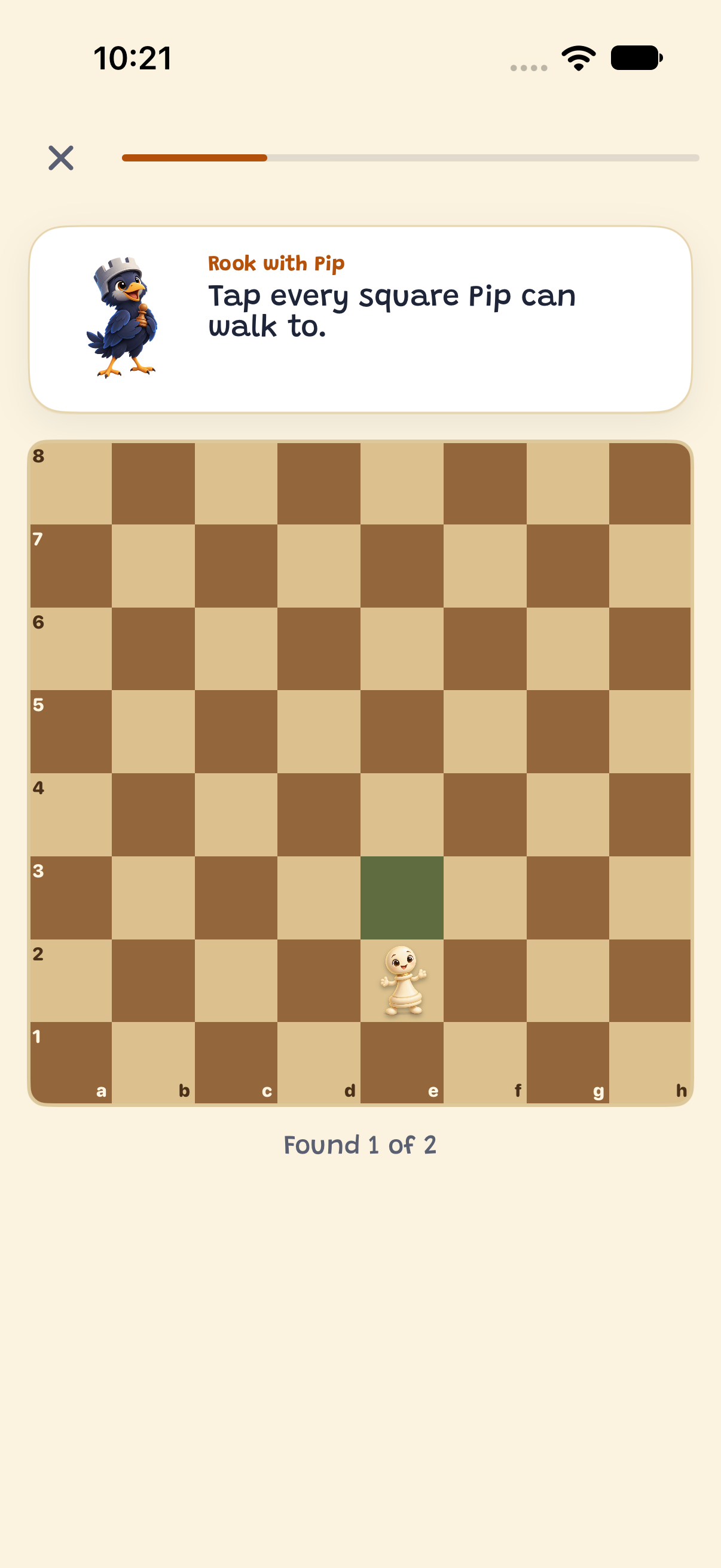 A Rookling lesson with a coach explaining a move